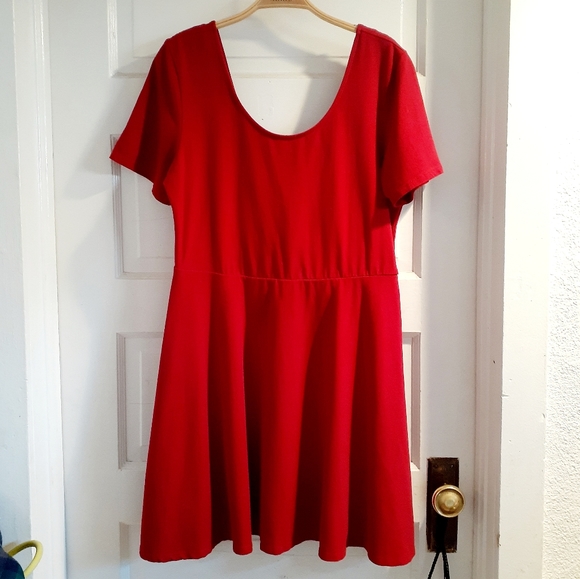 Forever 21 Dresses & Skirts - Plus Size Deep Red Simple A Line Summer Dress